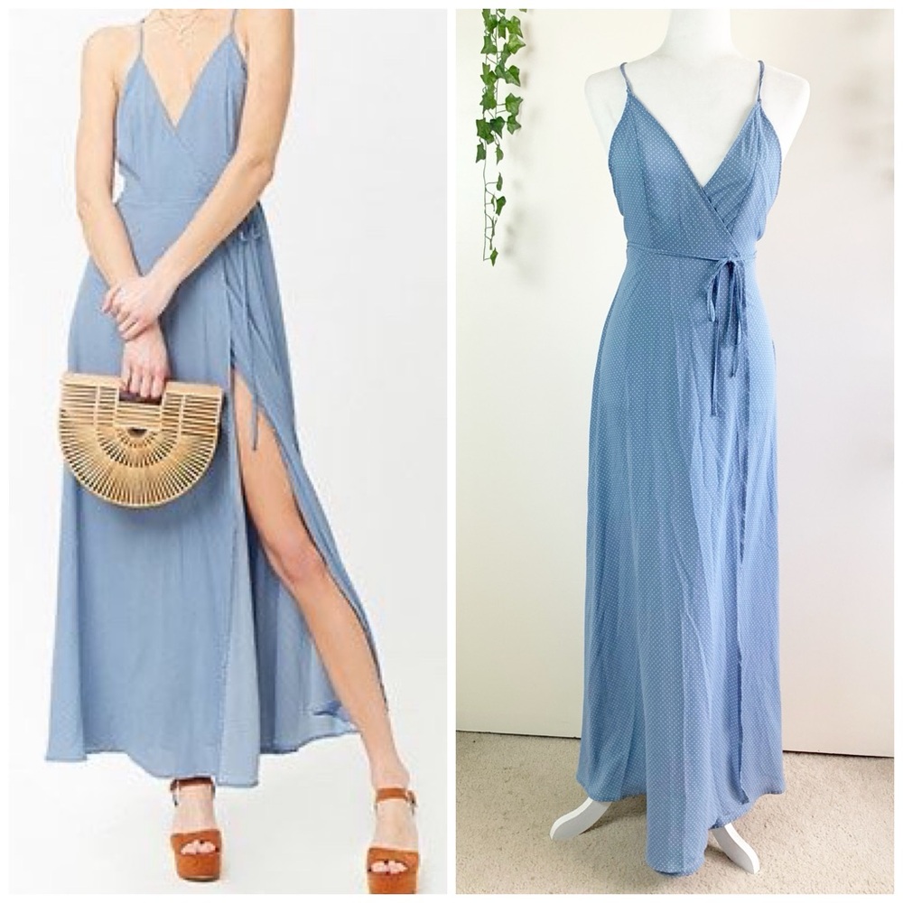 ✨NWT✨ Forever 21 Polka Dot Maxi Wrap Dress
